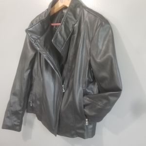 ANTHRO Sam Edelman Faux Leather Moto Jacket Large
